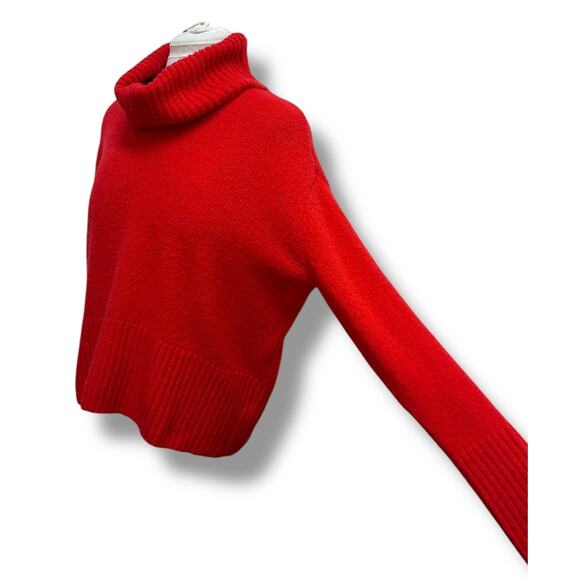 Rachel Zoe Women’s Cowl Neck Merino Blend Oversize Pullover Sweater, Red, size M - Picture 5 of 12